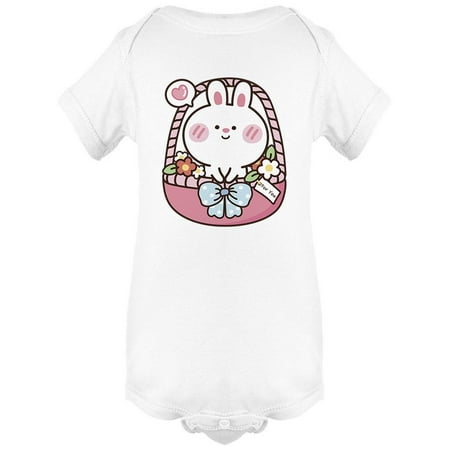 

Cute Rabbit With Flower Basket Bodysuit Infant -Image by Shutterstock Newborn