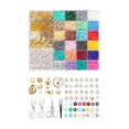thumbnail image 3 of Abbracc Kit de Pendentifs Perles en Argile Colorée Perles Plates Lâches Fil Élastique, 3 of 7