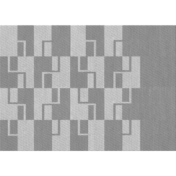 Ahgly Company Indoor Rectangle Patterned Gray Area Rugs, 8' x 10'