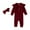 Wine, variant on Hwmodou Girls Jumpsuits Long Sleeve Jumpsuit Ribbed Solid Color Outwear With Headbands Fall Clothes Fall Winter Sports Jumpsuit,3-6M