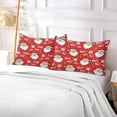 thumbnail image 4 of Coolnut Cute Santa Pattern Zipped Velvet Pillowcases Standard Size 20x26 in, Soft and Cozy Decor Giftsative Plush Pillow Case with Hidden Zipper for Bedroom, Sofa487, 4 of 5