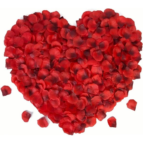 Pétale de Rose Rouge, 2000 Pcs Pétale de Rose Pétale de Rose Naturel Pétale de Rose Déco Finition de Luxe