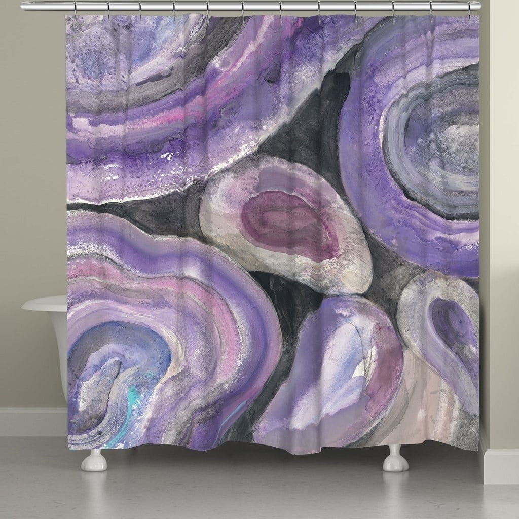 Laural Home Purple Minerals Shower Curtain Com