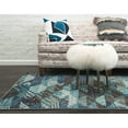 thumbnail image 5 of Contemporary Tazetta Collection Area Rug 6' Round - Blue, 5 of 5