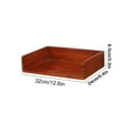 thumbnail image 2 of Office Desk Organizer, Solid Wood Bookshelves for Papers, Documents, and Files, Multi-Layer Storage Rack for Office and Home Use, 2 of 6