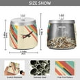 thumbnail image 2 of Yayeee Ashtray with Lid for Cigarette Smokeless Stainless Steel Home Ash Holder, Colorful Plane Stripes, 2 of 7