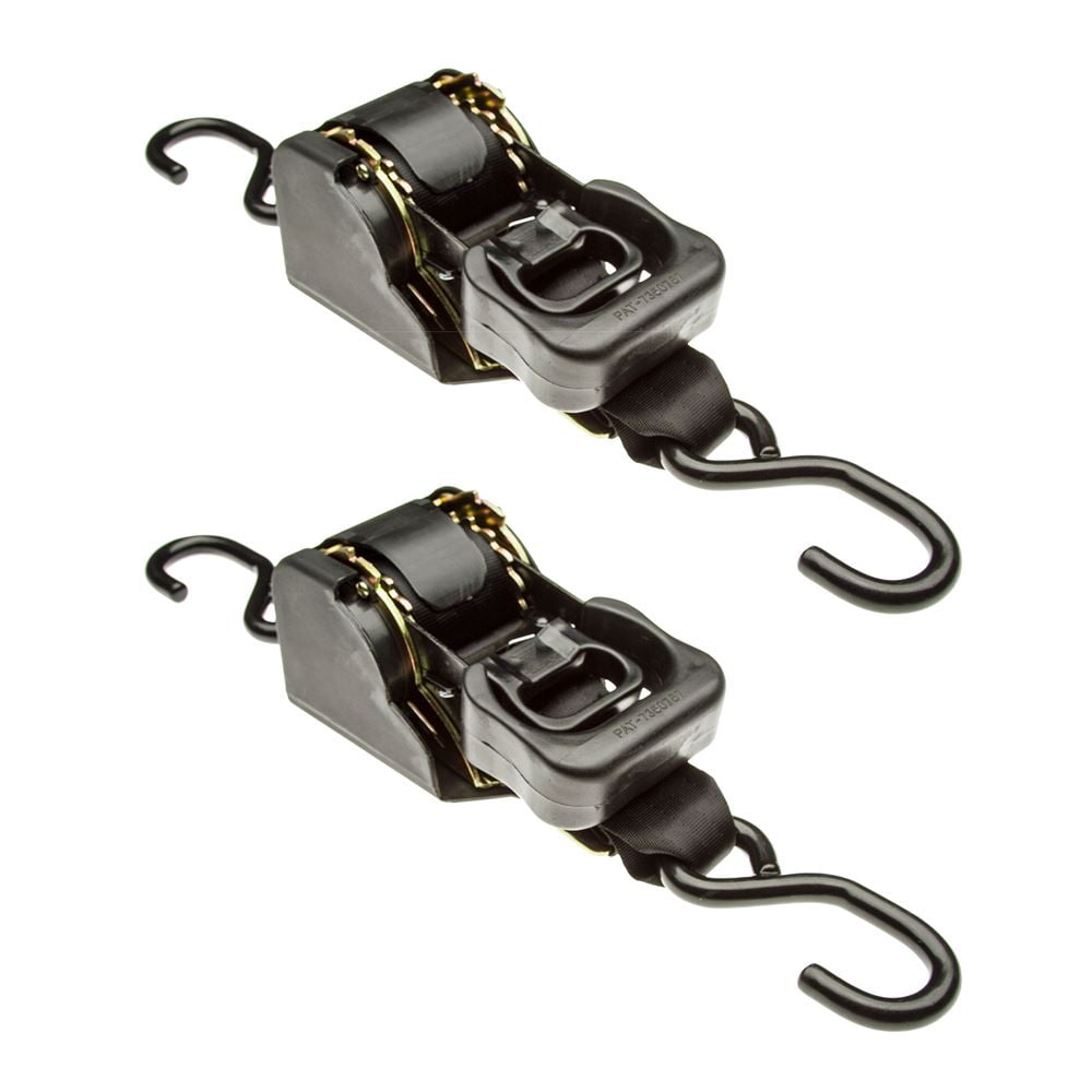 (2) 10 ft. Retractable TieDown Ratchet Straps