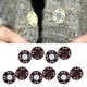 thumbnail image 1 of 10 pares de cierres de botones magnéticos duraderos de 20 mm, broches para tejer, coser, pantalones, abrigos , cierre para bolso, vestido, ropa, álbumes de recortes, suministros Café Hugo Broches de botones a presión, 1 of 10