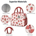 thumbnail image 4 of Lunch Bag Lunch Box for Women Reusable Insulated Lunch Bags,Water-Resistant Strawberry Pattern Cooler Lunch Tote Bag, Large Capacity for Work Travel Picnic, 4 of 6