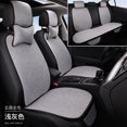 thumbnail image 5 of Fundas de asiento de cojín de asiento de coche de tela de lino de uso general para las cuatro estaciones, conjunto completo de accesorios para coche, cojín de asiento, 5 of 5
