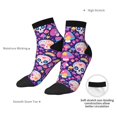 thumbnail image 6 of Pofeuu cute rainbow mushroom Skull Print 30cm Socks, Adult Running Hiking Socks for Youth and Adult, 6 of 7