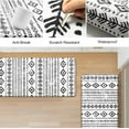 thumbnail image 6 of Kitchen Mats 2PCS,Cushioned Anti Fatigue Boho Kitchen Rugs and Mats,Waterproof Kitchen Mats for Floor Non Slip,Comfort Foam Standing Desk Mat for Kitchen Sink,Office,Laundry,Black and White, 6 of 6