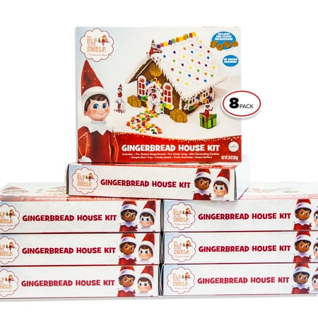 The Elf on the Shelf Holiday Gingerbread House Kit - Everything Included - 29oz, 822g (8 PACKS)