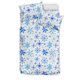 thumbnail image 1 of Juego de cama con estampado de copos de nieve azules, 1 of 5