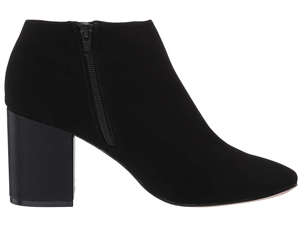 corra stacked heel bootie