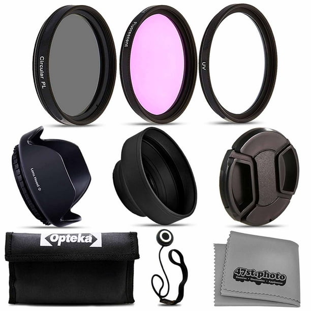 Opteka 58mm DSLR 3pc Filter Accessory Starter Kit with Ultra Violet