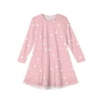 thumbnail image 5 of Drmagiyhm Long Sleeve Dress for Girls Size 10-12 Flowy Crew Neck Dress Twirly Boho Chiffon A-Line Dress Fall Polka Point Midi Dress Pink 9-10 Years, 5 of 5