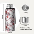 thumbnail image 7 of 20 Oz Pioneer Flower Coffee Tumbler Double Wall Insulated Stainless Steel Water Bottle | Metal Reusable Thermoses Flask with Cup Cap | Leak & Sweat Proof with Anti-Dust Lid, 7 of 7