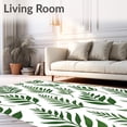 thumbnail image 2 of ODIKA 3'x5' Machine Washable Non-Slip Area Rug, Enchanted Fern Frond Botanical Wilderness Natural Sanctuary High Traffic Rug, Green, 702623, 2 of 5