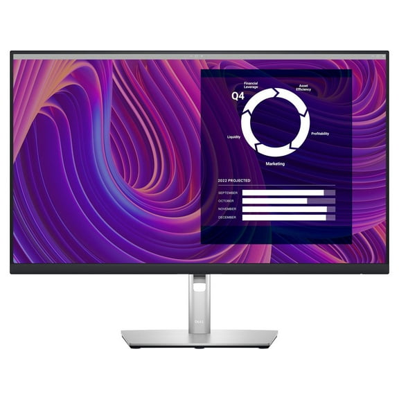 Dell 27" 2560 x 1440 LCD 75 Hz, HDMI Monitor, Black & Silver, P2723D