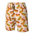 thumbnail image 4 of Goofa Hot Dog In Heart Printed Mens Swim Trunks Summer Quick Dry Short Beach Swimwear Bathing Suits-Medium, 4 of 6