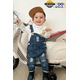 thumbnail image 3 of Overoles Vaquero con Bolsillo y Pechera Para Bebé Niña y Niño, Ropa de Trabajo Unisex, KIDSCOOL SPACE, 18-24 Meses, 3 of 7