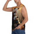 thumbnail image 3 of Balery Maple Forest Panda Camisetas sin mangas para hombre, absorbe la humedad y protege contra el mal olor.-Medium, 3 of 7