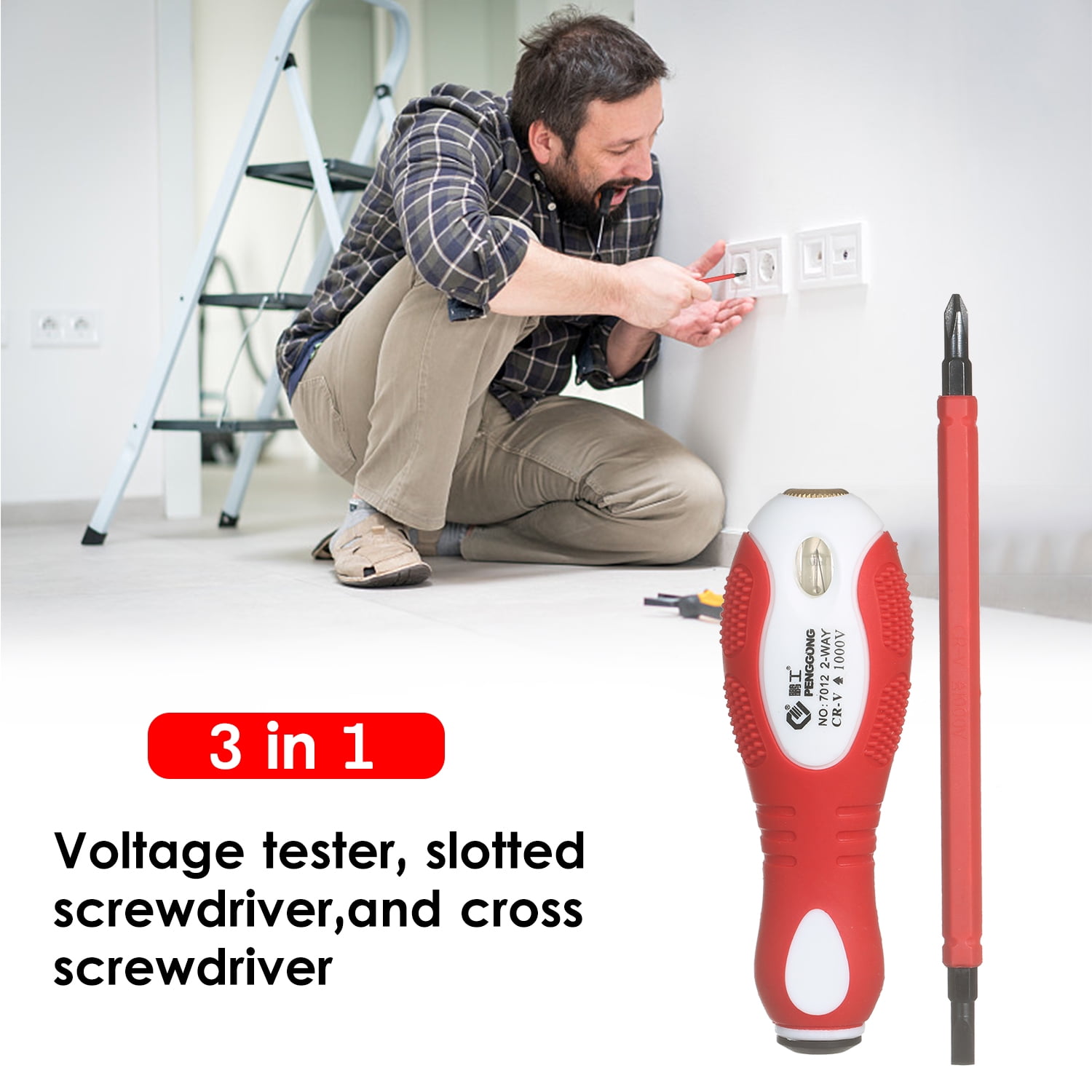 touch screwdriver voltage tester set of 2 