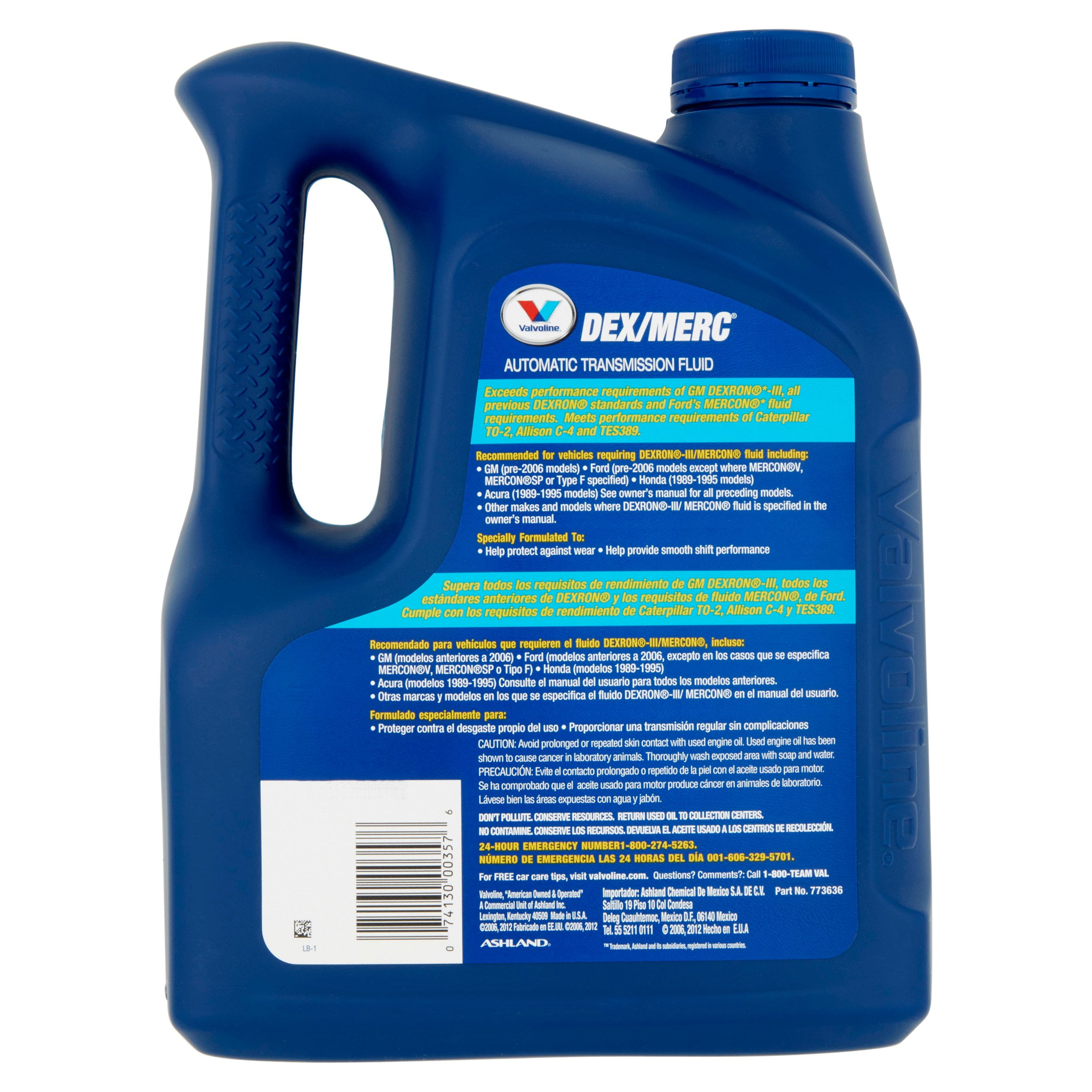 Valvoline™ DEX/MERC Automatic Transmission Fluid - 1 Gallon - Walmart.com