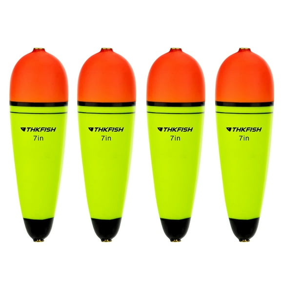 THKFISH 7In 4Pcs Slip Bobbers Floats,EVA Slider Bobbers for Sea Fishing,Fishing Floats Bobbers Set for Freshwater Saltwater