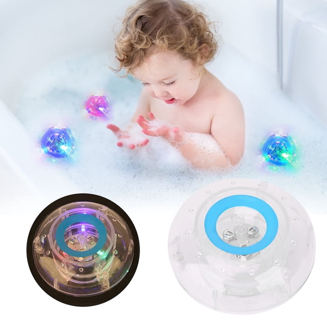 Juguete flotante para baño, luz LED impermeable para niños, juguete de baño para niños, juguete con luz de baño, integración perfecta