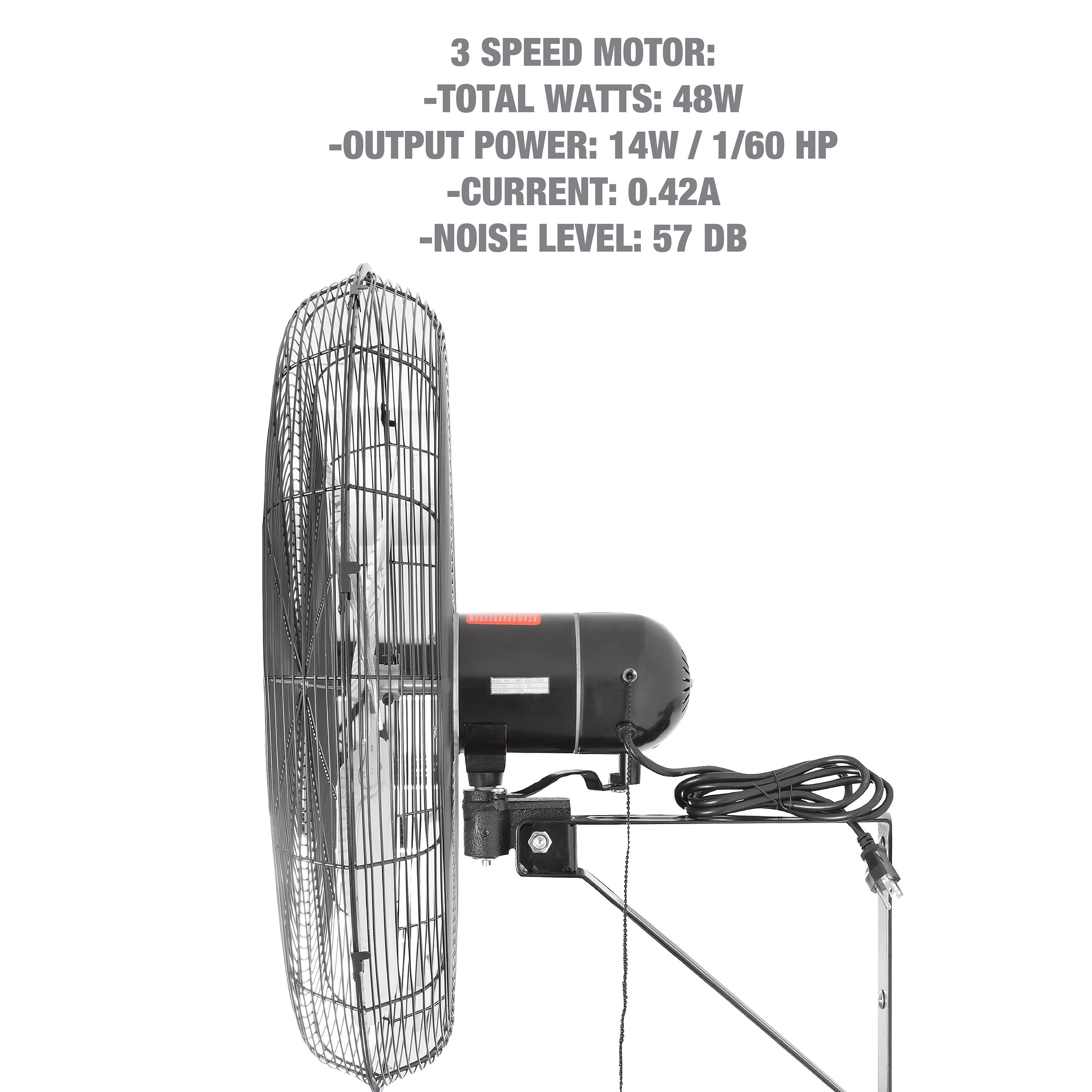 OEMTools 30 Inch Oscillating Wall Fan