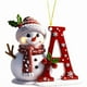 thumbnail image 1 of Adornos navideños de muñeco de nieve | Juego de 26 letras decorativas para una decoración navideña personalizada | Colgantes para interiores para el hogar, la oficina y fiestas, 1 of 1