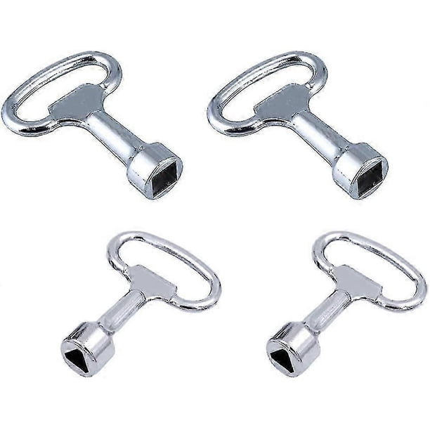 Triangular Gas Key 4pcs Metal Triangular Keys Utility Cabinet Key Key Distribution Cabinet ...