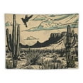 thumbnail image 5 of PRATYUS Retro Western Cactus Tapestry Wall Hanging, Wild West Tapestry, Western Tapestry for Bedroom, Horse Tapestry, Western Country Tapestry, Western Wall Decor, Multi Size Painting, 5 of 6