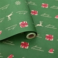 thumbnail image 1 of Rollo de papel de regalo navideño de 5 metros | Papel de regalo multicolor | Papel grueso y brillante para regalos navideños | Hoja de regalo duradera y fácil de usar | Ideal para regalos, tarjetas,, 1 of 7