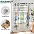 thumbnail image 3 of Yayeee Window Curtains Light Filtering 63"x42" Grommet Panel Pair Home Living Room Decor, Rabbit Butterflies, 3 of 7