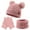 Skin Pink, variant on Baby Girls Knitted Winter Hat Scarf Gloves Set Warm Twist Toddler Beanie Neck Warmer Kids Boys Hat with Pompom (Army Green)