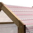 thumbnail image 4 of Romantic Pet House, Horizontal Striped Pattern with Hearts and Dots Feminine Modern, Outdoor & Indoor Portable Dog Kennel with Pillow and Cover, 5 Sizes, Pale Pink Dark Brown Tan, by Ambesonne, 4 of 4