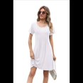 thumbnail image 2 of Vestido de Verano Plisado para Mujer, Informal, de Corta, con Bolsillos, para Vacaciones, Playa, , Talla M, 2 of 9