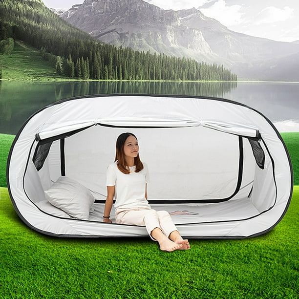Pop Bed Tent Indoor Outdoor Pop Up Bed Canopy Foldable Portable Sleeping Tent Reducing Light Privacy Tent Dream Tent Breathable Privacy Space Frame Curtains for Kids and Adults Walmart