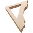 thumbnail image 6 of Ekena Millwork 3 1/2"W x 32"D x 44"H Olympic Traditional Rough Cedar Woodgrain TimberThane Bracket, Primed Tan, 6 of 6