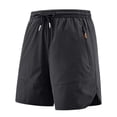 thumbnail image 2 of asjyhkr Plus Size Mens Athletic Shorts Drawstring Elastic Waist with Zipper Pockets Quick Drying Workout Shorts,M-5XL, 2 of 4