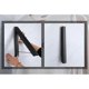 thumbnail image 3 of Set of 2 Retractable Wardrobe Bars - Wall Mounted Clothes Rack - Black, 3 of 4