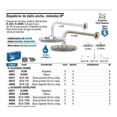 thumbnail image 2 of Brazo Y Chapeton para Pared FOSET Satin BCH-700N, 2 of 2