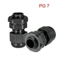 thumbnail image 2 of 16Pcs PG7 Cable Gland Waterproof Joint Adjustable Black for 3mm-6.5mm Dia Wire, 2 of 4