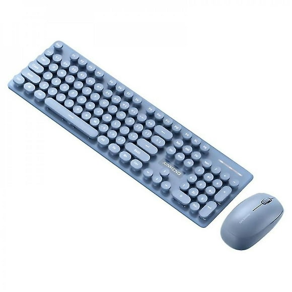 N520 Wireless Keyboard Punk Low Noise Round Key 2.4ghz Computer Keyboard Mouse Kit For Mac REE