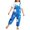 Sky Blue, variant on Ruyang Girls Overalls Cute Floral Print Adjustable Straps Straight Jumpsuit Summer Loose Fit Casual Trendy Rompers for Teens