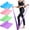 4 PACK, variant on Resistance Bands for Exercising, Latex-Free Exercise bands for Physical Therapy ,Workout Bands Resistance Bands Elastic Stretch Band for Rehab, Yoga, Pilates, Strength Training Women Men-2 PCS