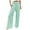 #016-Mint Green, variant on TQWQT Women Linen Pants Elastic High Waist Wide Leg Palazzo Lounge Pants Casual Loose Beach Pants with Pockets